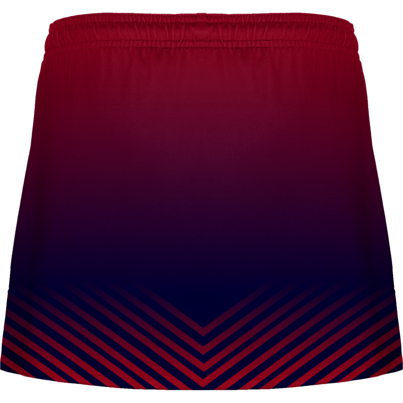 Women Blue & Red Tennis Wear Skirt