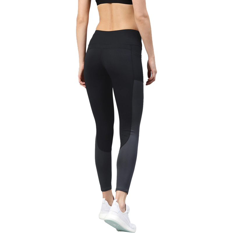 Charcoal Grey Side Panel Workout Wear Leggings
